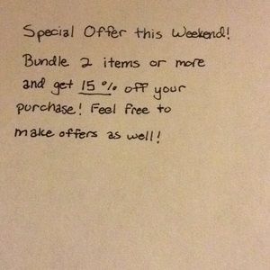 Special Offer When you Bundle 2 Items or More